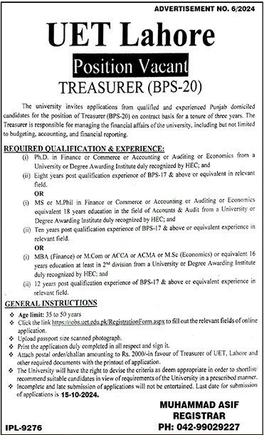 Treasurer
