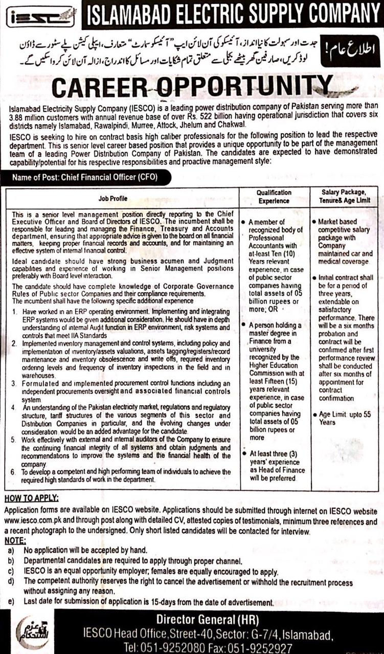 Chief Financial Officer(CFO)
