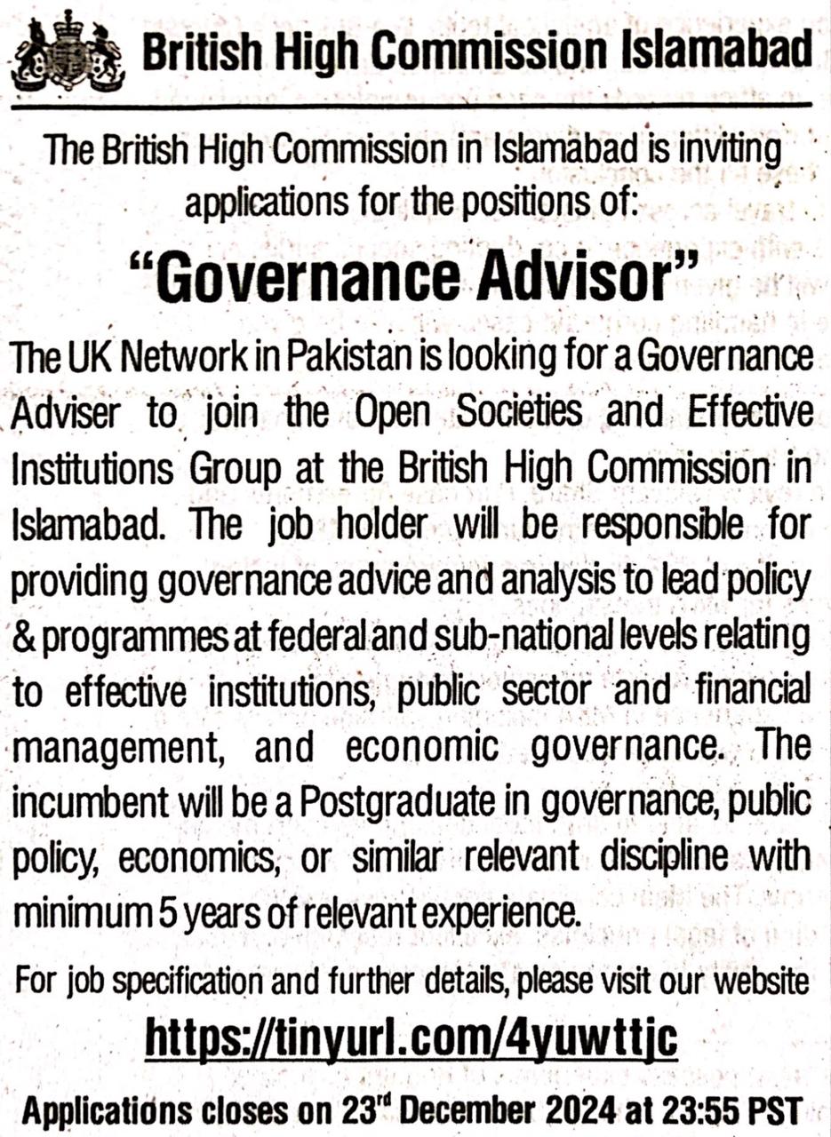 Governance Advisor 